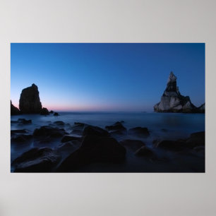 Seascape After Sunset Poster