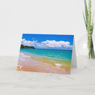 Seascape Along Hanalei Bay Card