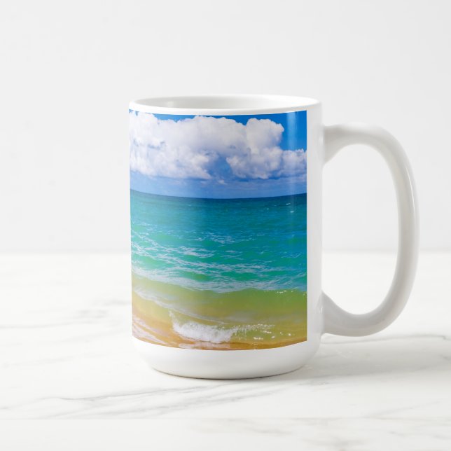 Seascape Along Hanalei Bay Coffee Mug (Right)