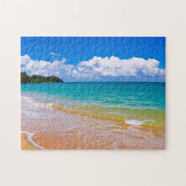 Seascape Along Hanalei Bay Jigsaw Puzzle (Horizontal)