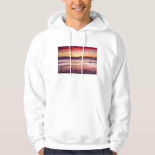 Seascape and pier at sunset, CA Hoodie