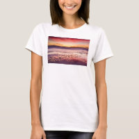 Seascape and pier at sunset, CA