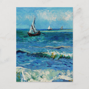 Seascape at Les Saintes-Maries Fine Art Postcard