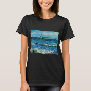 Seascape at Les Saintes-Maries Fine Art T-Shirt