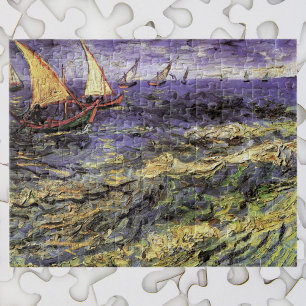 Seascape at Saintes Maries by Vincent van Gogh Jigsaw Puzzle