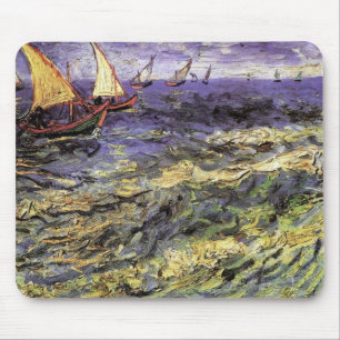 Seascape at Saintes-Maries by Vincent van Gogh Mouse Pad