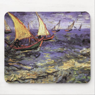 Seascape at Saintes Maries by Vincent van Gogh Mouse Pad
