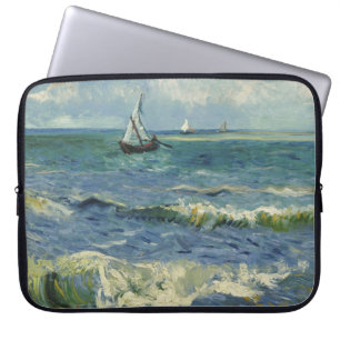 Seascape at Saintes-Maries (F415)Van Gogh Fine Art Laptop Sleeve