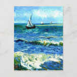 Seascape at Saintes-Maries, Vincent Van Gogh Postcard<br><div class="desc">Seascape at Saintes-Maries,  Vincent Van Gogh</div>