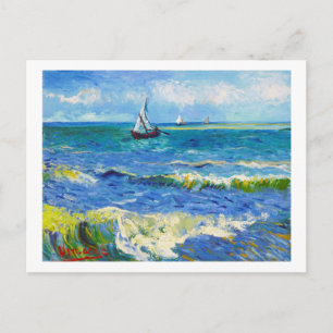 Seascape at Saintes-Maries Vincent Van Gogh Postcard