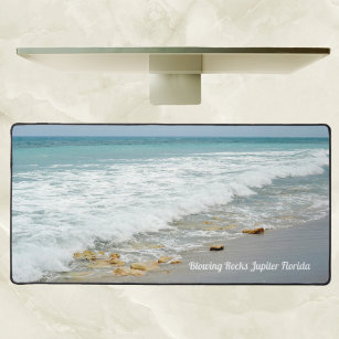 Seascape Beach Surf Ocean Landscape Photographic Desk Mat