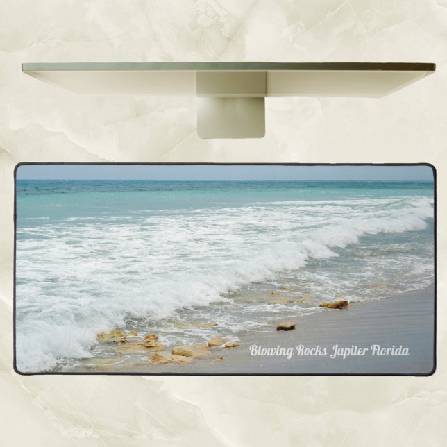 Seascape Beach Surf Ocean Landscape Photographic Desk Mat (Creator Uploaded)