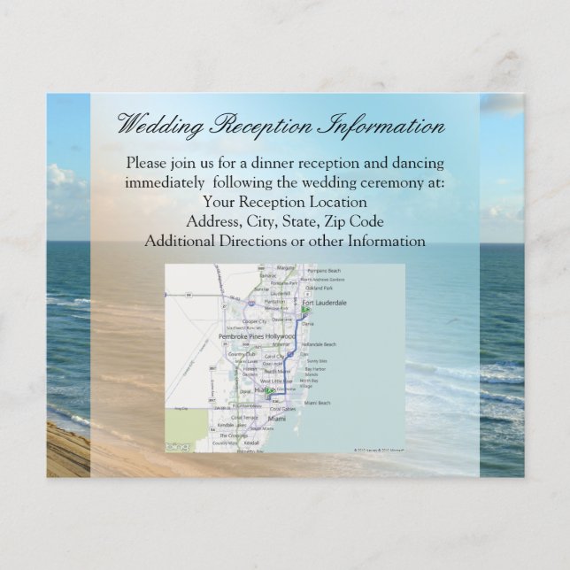 Seascape Beach Wedding Blue Ocean Flyer (Front)