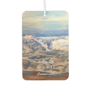 Seascape Blue WAVES Personalise Air Freshener