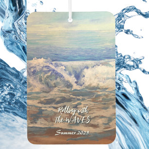 Seascape Blue WAVES Personalise Air Freshener