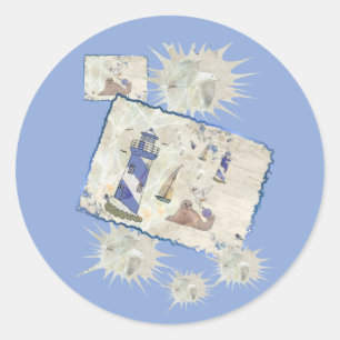 Seascape Classic Round Sticker