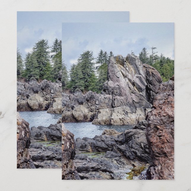 Seascape Crest Invitation (Front/Back)