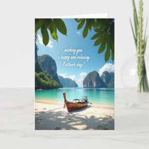 Seascape Fathers Day Wishes Card