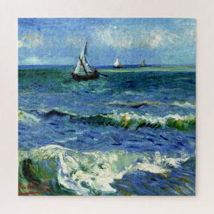 Seascape, fine art painting by van Gogh Jigsaw Puzzle