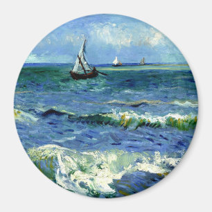 Seascape, fine art painting by Van Gogh Magnet