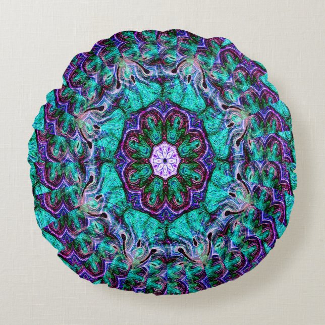 Seascape Flower...... Round Cushion (Front)