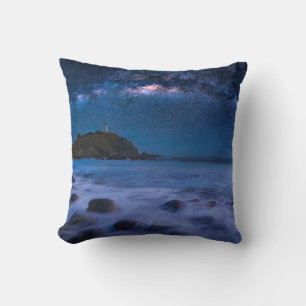 Seascape Lighthouse Milky Way Lanta Island Krabi Cushion