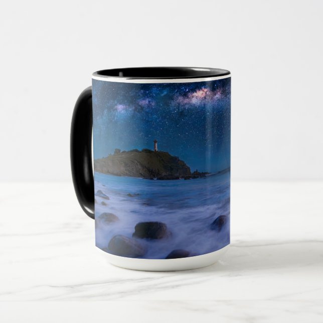 Seascape Lighthouse | Milky Way Lanta Island Krabi Mug (Front Left)