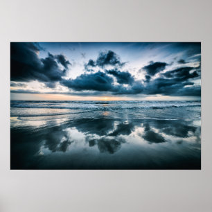 Seascape - Marina di Pietrasanta, Tuscany, Italy Poster