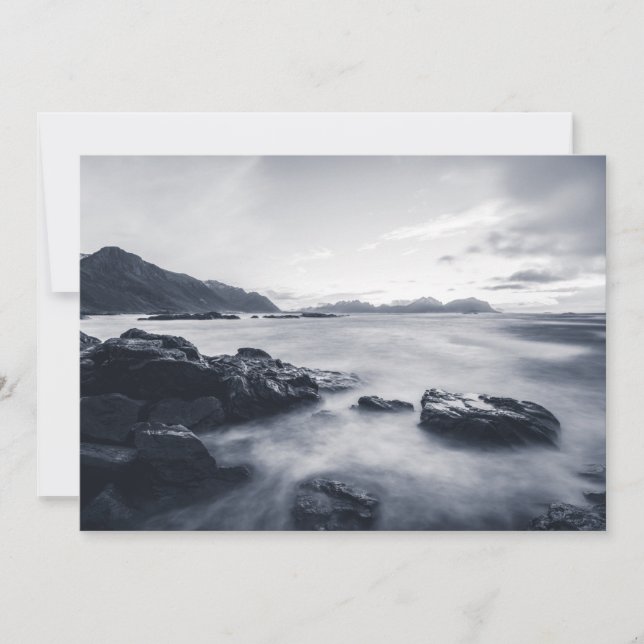 Seascape monochrome card (Front)