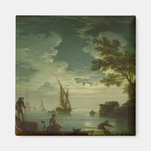 Seascape, Moonlight, 1772 Magnet