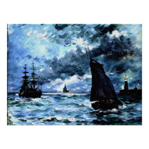 Seascape, Night Effect Poster
