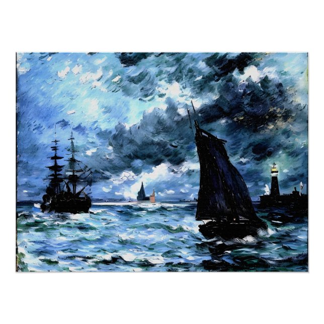 Seascape, Night Effect Poster (Front)