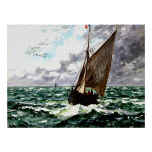 Seascape Storm Poster