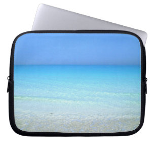 Seascape turquoise scenery laptop sleeve