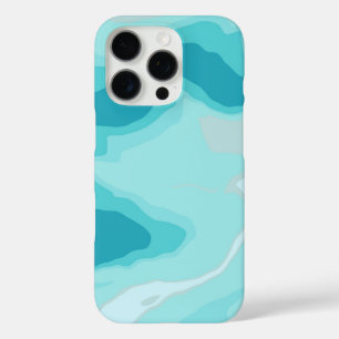 Seascape with Beach, Great Wave & Mount Sea Case