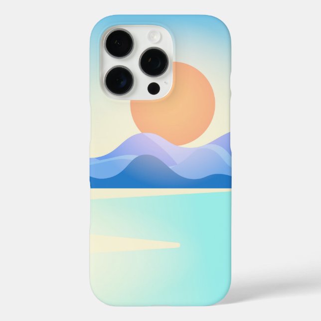  Seascape with Beach, Great Wave & Mount Sea Case (Back)
