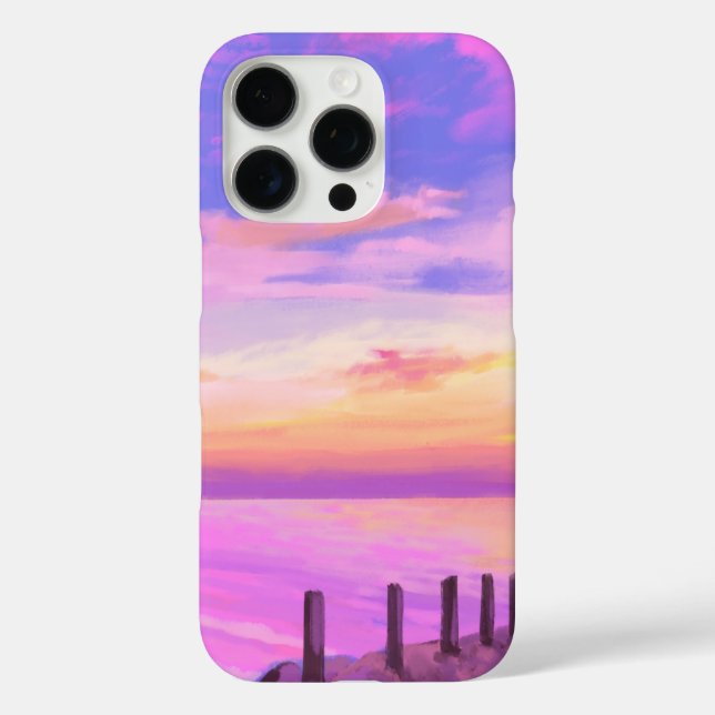  Seascape with Beach, Great Wave & Mount Sea Case (Back)