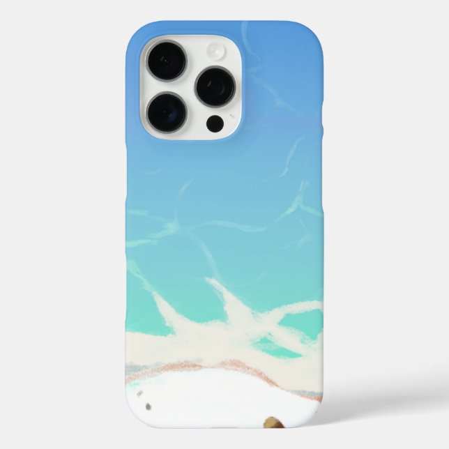  Seascape with Beach, Great Wave & Mount Sea Case (Back)
