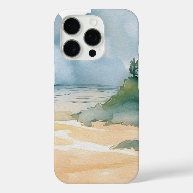  Seascape with Beach, Great Wave & Mount Sea Case (Back)