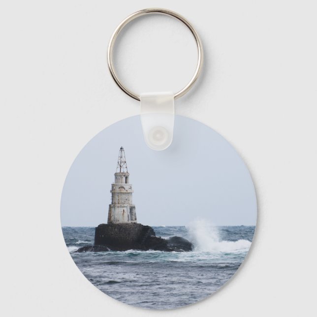 Seascape with lighthouse key ring (Front)