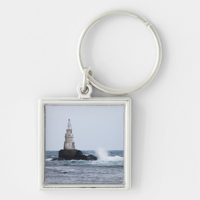 Seascape with lighthouse key ring (Front)