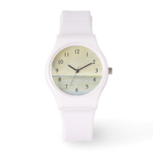 Seascape with Tranquil Orange Sunset Watch