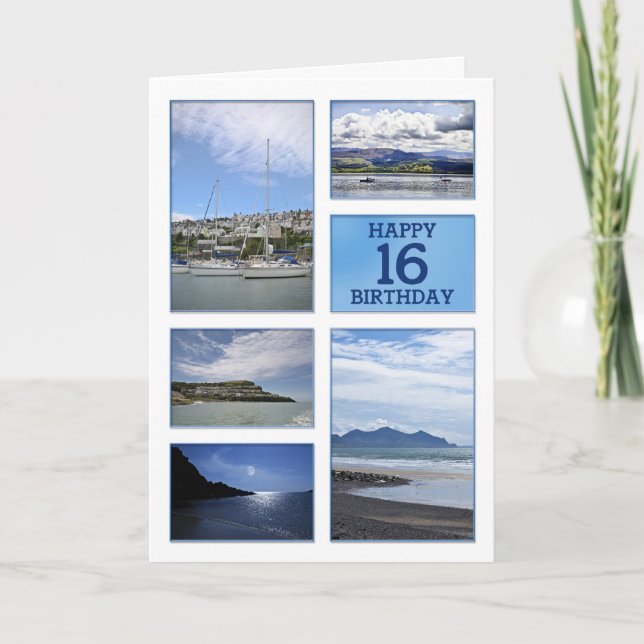 Seascapes 16th birthday card (Front)