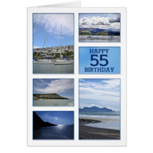 Seascapes 55th birthday card