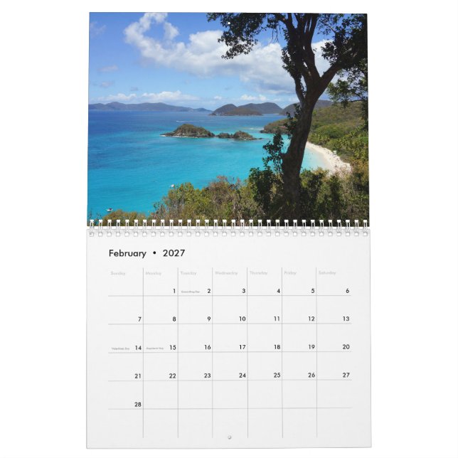 Seascapes Calendar (Feb 2027)