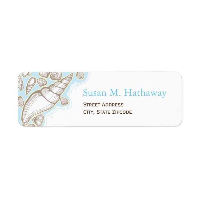 Seashell Address Label Return Address Label (Front)