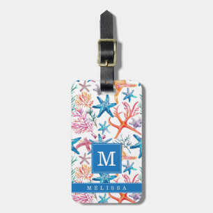 Seashell and Beach Luggage Tag