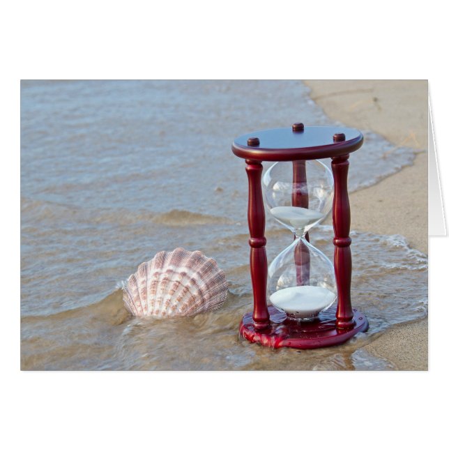 Seashell and Sand Timer (Front Horizontal)