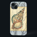 Seashell and Tree Branches iPhone 13 Case<br><div class="desc">Jennifer Goldberger has an amazing collection of art capturing the gems of the ocean. In this beautiful,  classic nautical painting,  this seashell is the main object with unique tree branches in the background. Get this translucent painting on your favourite products today!</div>
