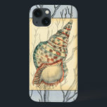 Seashell and Tree Branches iPhone 13 Case<br><div class="desc">Jennifer Goldberger has an amazing collection of art capturing the gems of the ocean. In this beautiful,  classic nautical painting,  this seashell is the main object with unique tree branches in the background. Get this translucent painting on your favourite products today!</div>